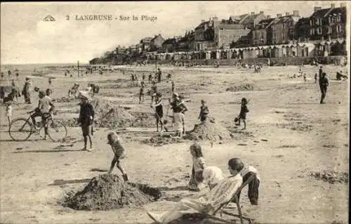 Set von 43 Ak Langrune sur Mer Calvados