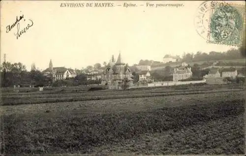 Set von 15 Ak Epone Yvelines,Épône - Église,Épône - Château etc.