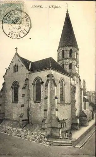 Set von 15 Ak Epone Yvelines,Épône - Église,Épône - Château etc.