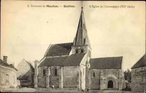 Set von 10 Ak Meulan en Yvelines, l’église de l’Assomption/die Kirche Mariä Himmelfahrt