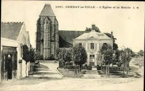 Set von 39 Ak Cernay la Ville Yvelines