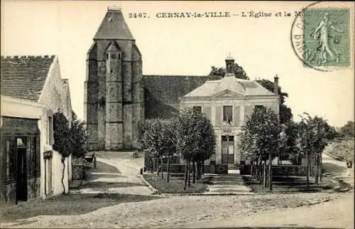 Set von 39 Ak Cernay la Ville Yvelines