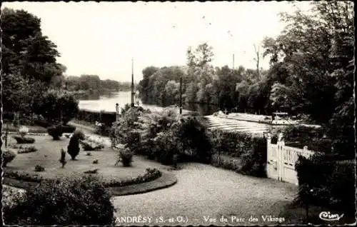 Set von 44 Ak Andrésy Yvelines