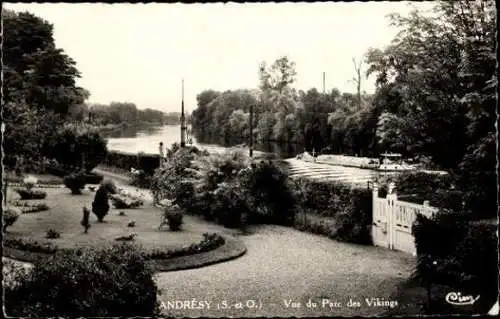 Set von 44 Ak Andrésy Yvelines