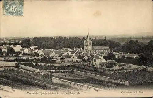 Set von 44 Ak Andrésy Yvelines
