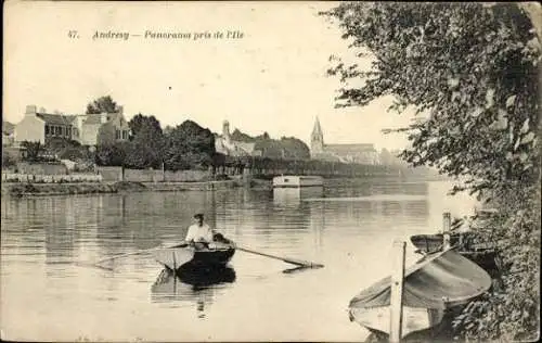 Set von 44 Ak Andrésy Yvelines