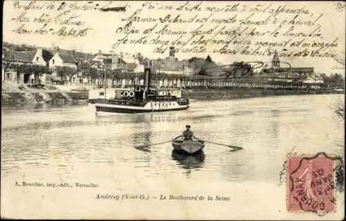 Set von 44 Ak Andrésy Yvelines