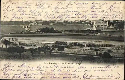 Set von 44 Ak Andrésy Yvelines
