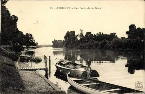 Set von 44 Ak Andrésy Yvelines