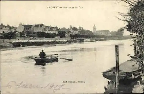 Set von 44 Ak Andrésy Yvelines