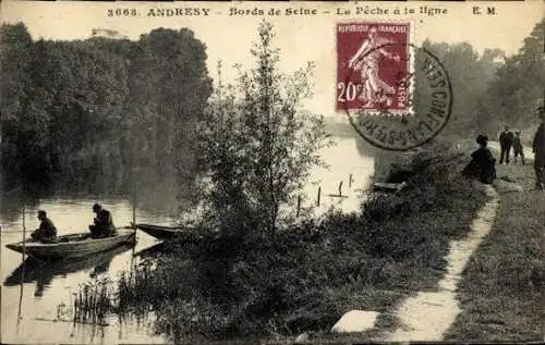 Set von 44 Ak Andrésy Yvelines