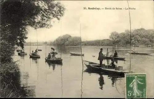 Set von 23 Ak Andrésy Yvelines