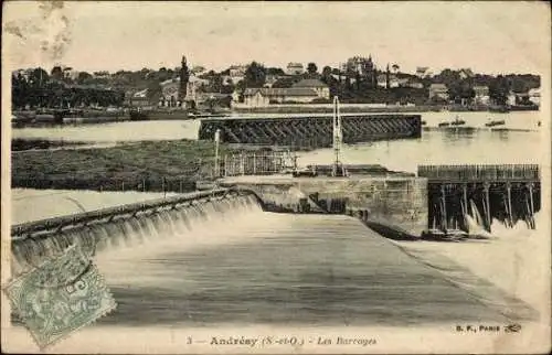 Set von 23 Ak Andrésy Yvelines