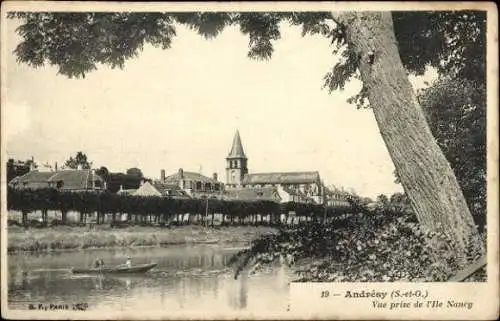 Set von 23 Ak Andrésy Yvelines