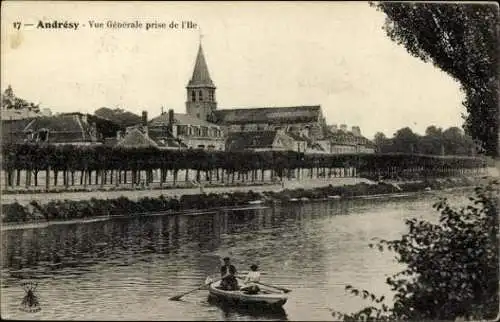 Set von 23 Ak Andrésy Yvelines