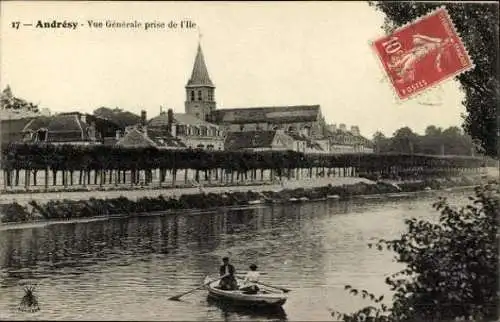 Set von 23 Ak Andrésy Yvelines