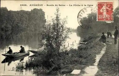 Set von 23 Ak Andrésy Yvelines