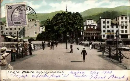 Ak Funchal Insel Madeira Portugal, Entrada da Cidade