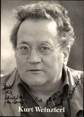 Ak Schauspieler Kurt Weinzierl, Portrait, Autogramm