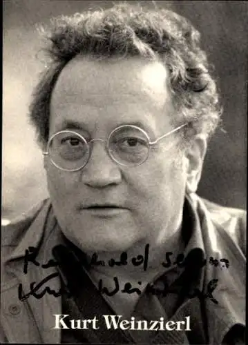 Ak Schauspieler Kurt Weinzierl, Portrait, Autogramm