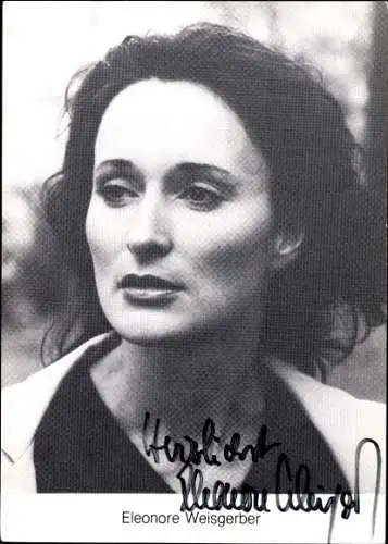 Ak Schauspielerin Eleonore Weisgerber, Portrait, Autogramm