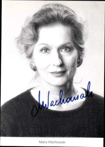 Ak Schauspielerin Maria Wachowiak, Portrait, Autogramm