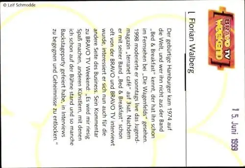 Ak Schauspieler Florian Walberg, Portrait, Autogramm