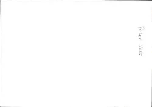 Ak Journalist Peter Voß, Portrait, Autogramm