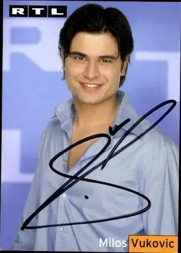 Ak Schauspieler Milos Vukovic, Portrait, Autogramm