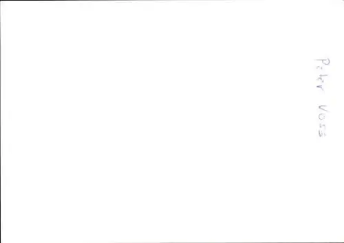 Ak Schauspieler Peter Voss, Portrait, Autogramm