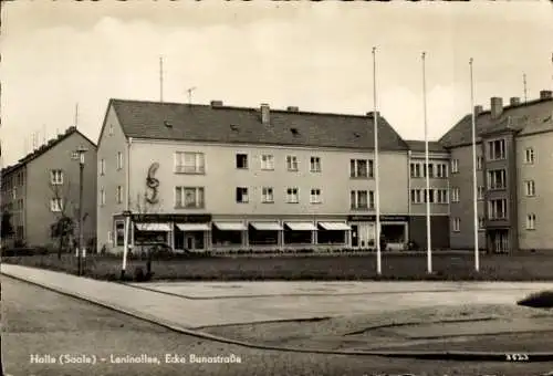 Ak Halle an der Saale, Leninallee Ecke Bunastraße