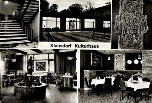 Ak Klausdorf in Vorpommern, Kulturhaus, Bauernstube, Kaminecke