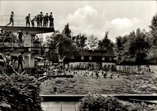 Ak Schwarzenberg im Erzgebirge Sachsen, Sommerbad