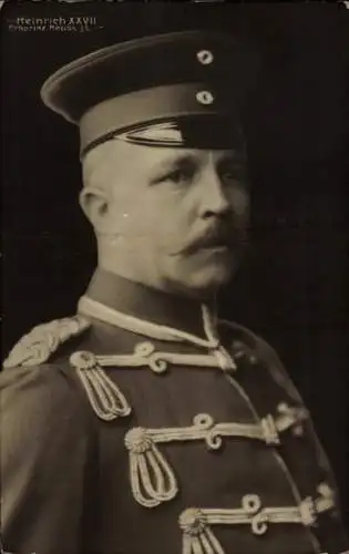 Ak Erbprinz Heinrich XXVII Reuß jüngere Linie, Portrait