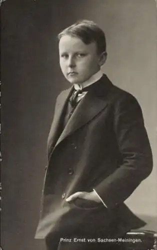 Ak Prinz Ernst von Sachsen Meiningen, Kinderportrait