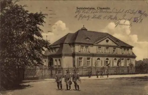 Ak Chemnitz in Sachsen, Soldatenheim