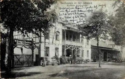 Ak Seehausen in der Altmark, Kurhaus Schillerhain