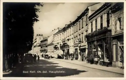 Ak Bad Hall in Oberösterreich, Hauptplatz, Geschäfte