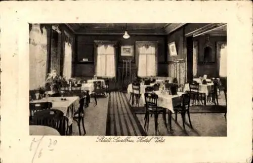 Ak Witten an der Ruhr, Städtischer Saalbau, Hotel Voss, Innenansicht