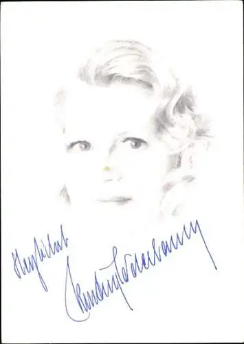 Ak Schauspielerin Kristina Söderbaum, Portrait, Autogramm