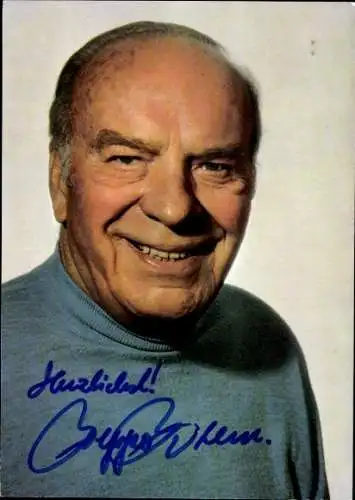 Ak Schauspieler Beppo Brem, Portrait, Autogramm