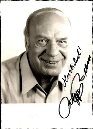 Ak Schauspieler Beppo Brem, Portrait, Autogramm