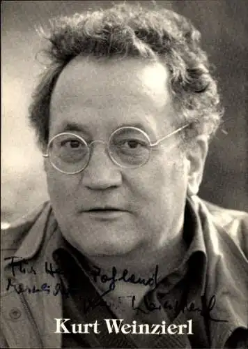 Ak Schauspieler Kurt Weinzierl, Portrait, Autogramm