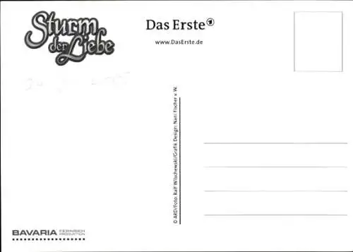 Ak Schauspieler Martin Gruber, Portrait, Autogramm, Sturm der Liebe