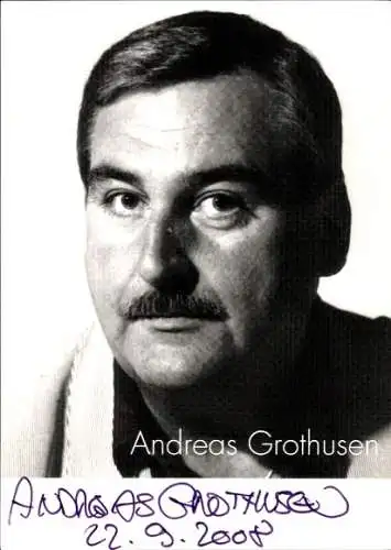 Ak Schauspieler Andreas Grothusen, Portrait, Autogramm