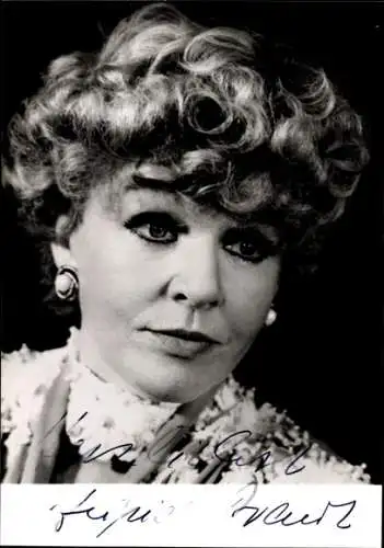 Foto Ak Schauspielerin Ingrid Braut, Portrait, Autogramm