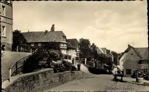 Ak Tautenhain Bad Klosterlausnitz in Thüringen, Partie an der Schule