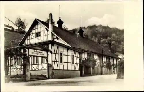 Ak Schwarzburg Thüringen, Kultursaal Heinrich Mann