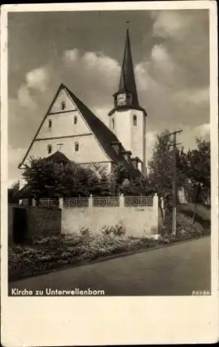 Ak Unterwellenborn in Thüringen, Kirche