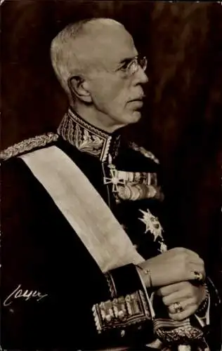 Ak König Gustav V. von Schweden, Porträt